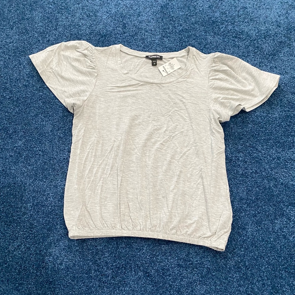 NWT Express Round Neck Short Sleeve Blouse